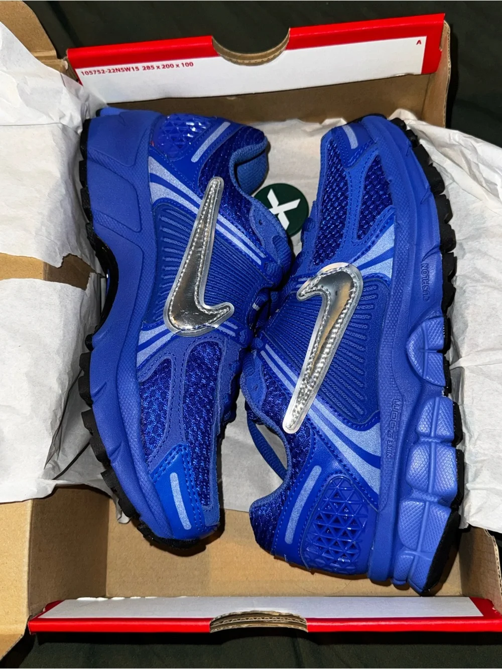 Nike Zoom Vomero Racer Blue/Metallic Silver Size 6 - Picture 3 of 5